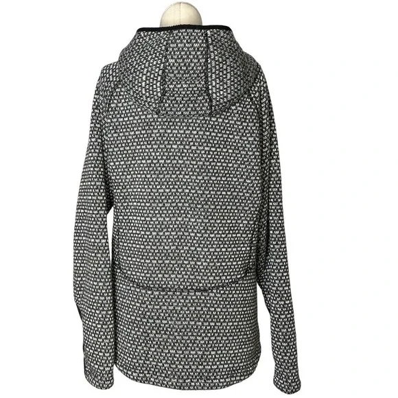 Eddie Bauer Sherpa Lined Hoodie Jacket XL Black Gray Zip Up Fleece Warm Winter‎ - Picture 2 of 11